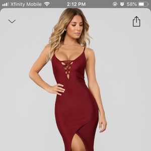 Azariah Lace Up Maxi Dress from Fashion Nova